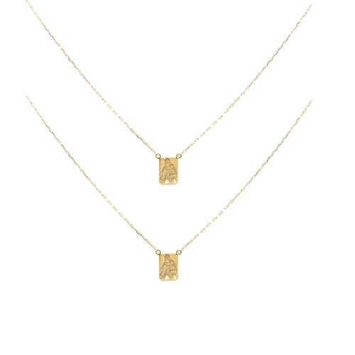Escapulário Nossa Senhora Ouro 18k