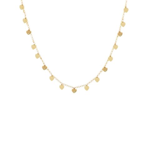 Gargantilha Choker Coração com Brilhantes