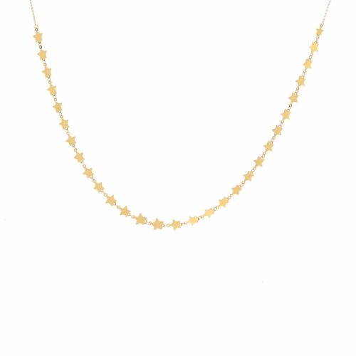 Gargantilha Estrelinhas Ouro 18k