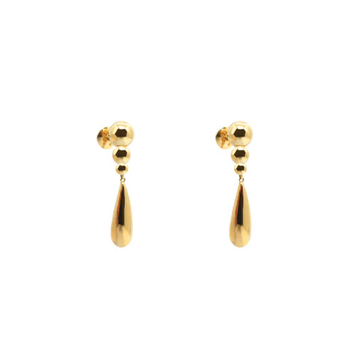 Brinco gota ouro amarelo