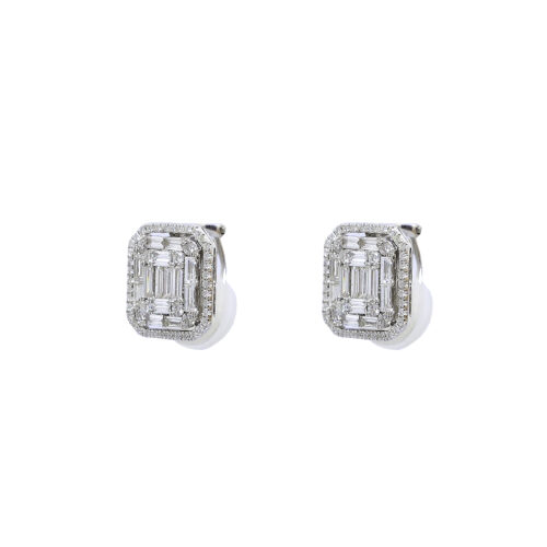 Brinco em ouro branco com Diamantes