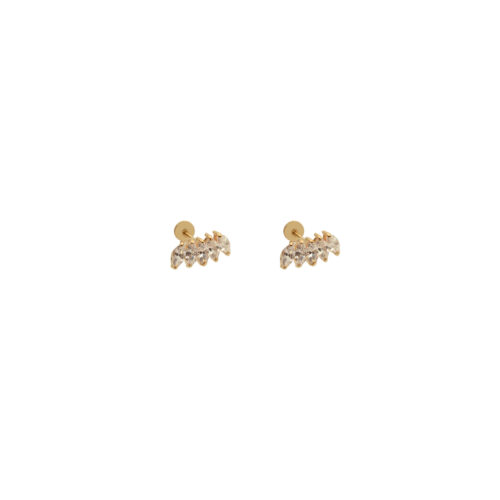 Brinco mini ear cuff de navetes